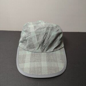 VINTAGE Patagonia Hat Cap Strap Back Long Bill Cotton Panel Plaid